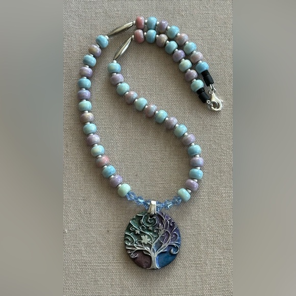 20 inch Yan Yuan Agate bead Necklace NWOT - Picture 4 of 11